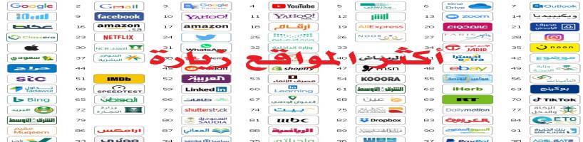 أشهر وأهم مواقع إلكترونية على مستوى العالم